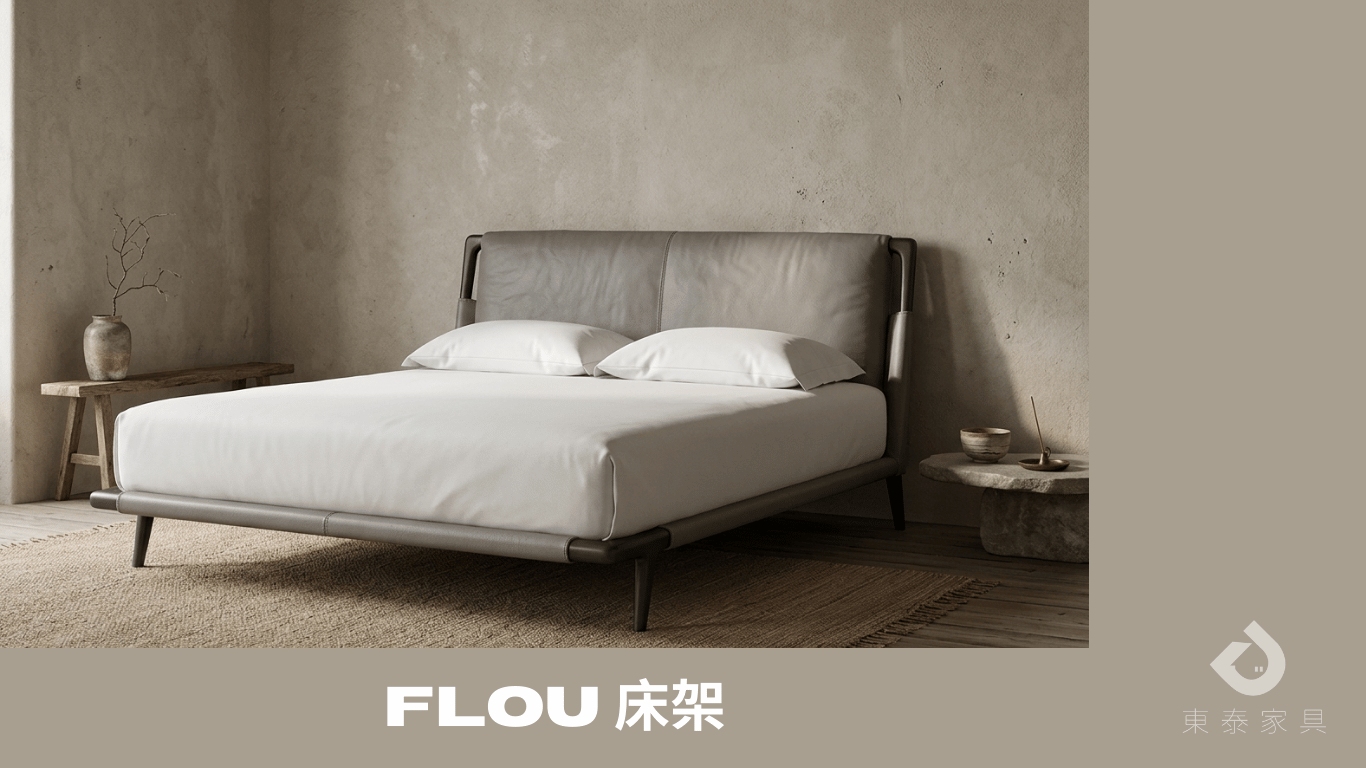 侘寂風床架｜Flou床架